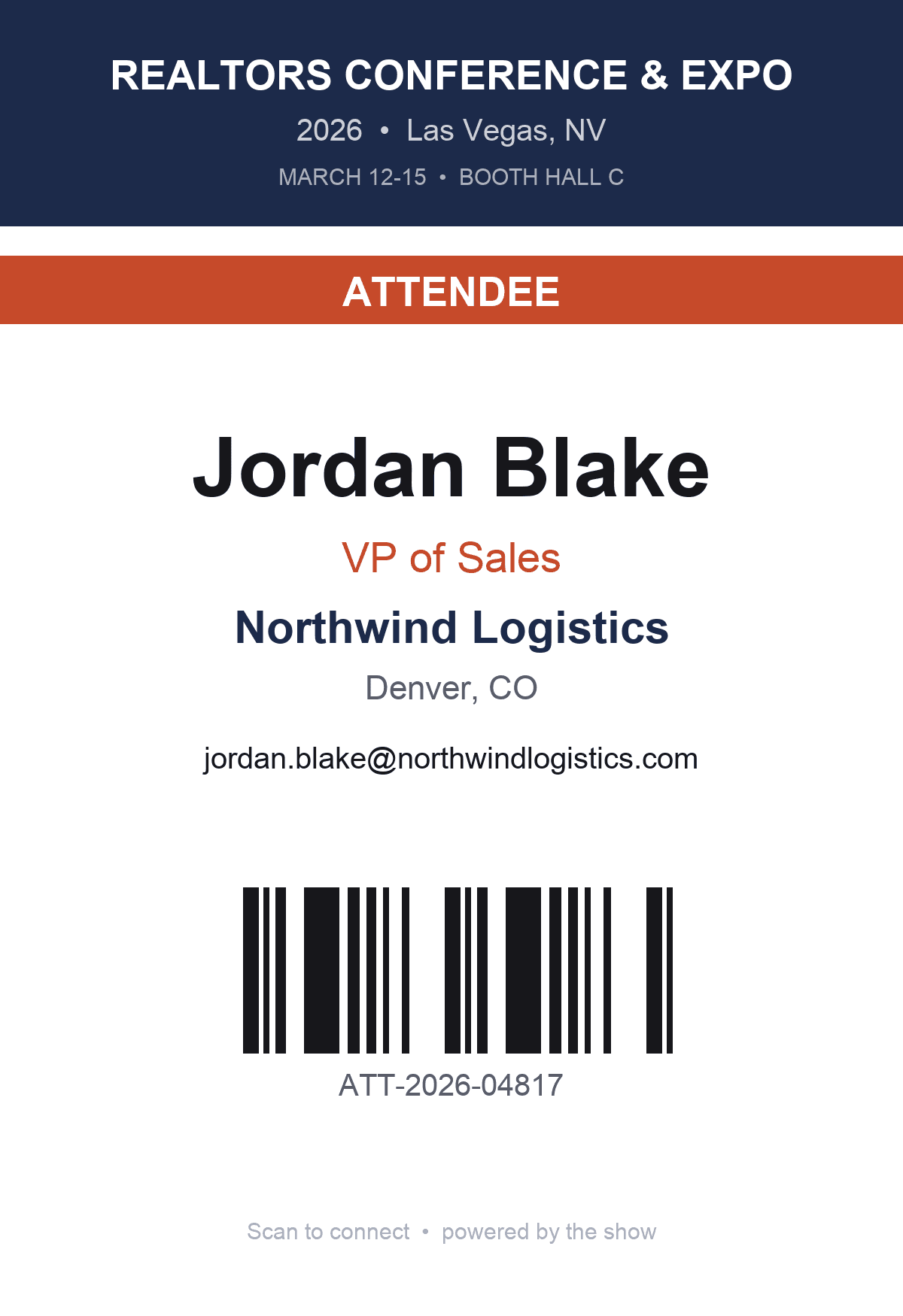 Event badge
